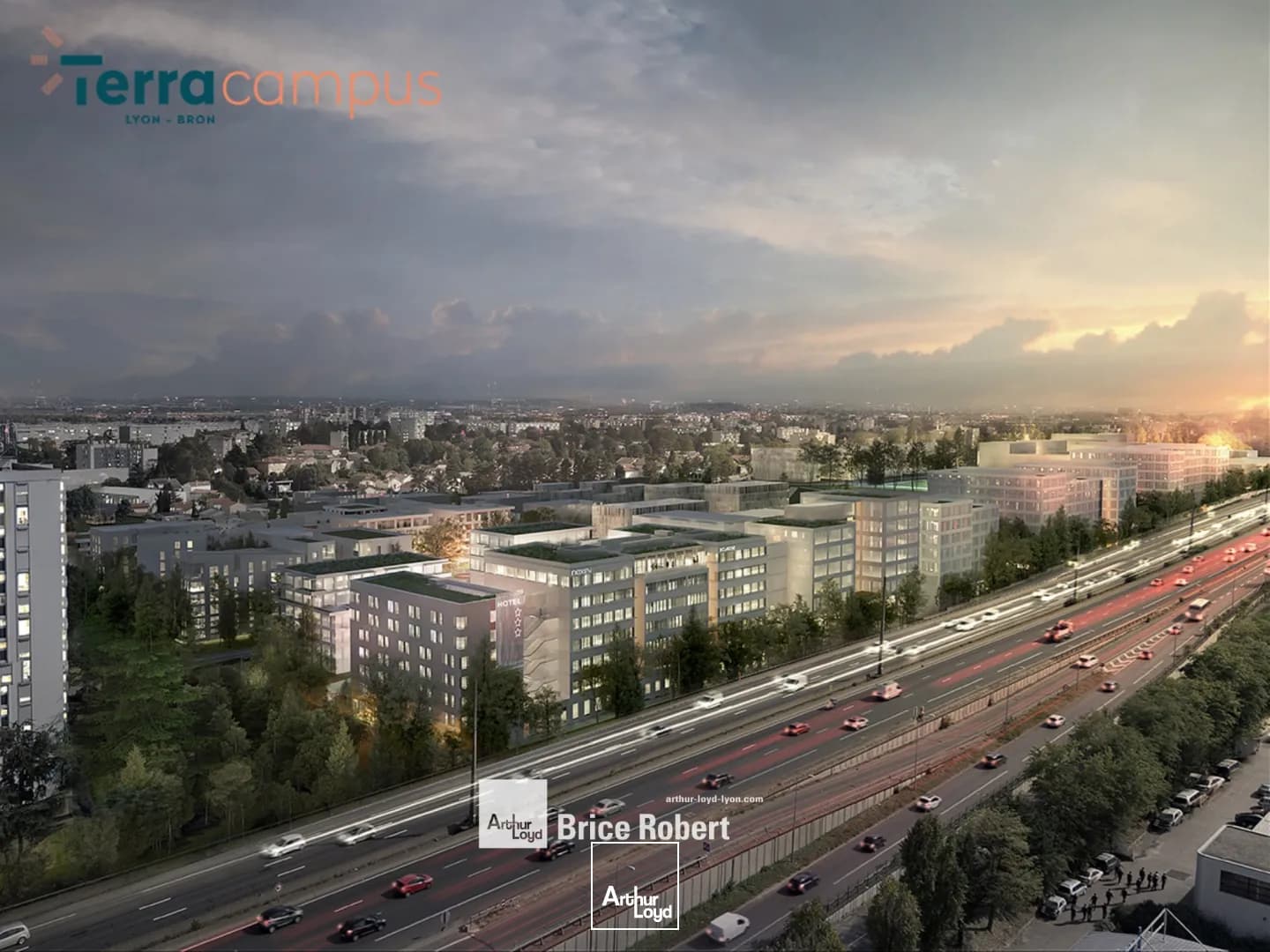 A louer - TERRA CAMPUS - Bureaux neufs dans la ZAC de la Clairière - Bron